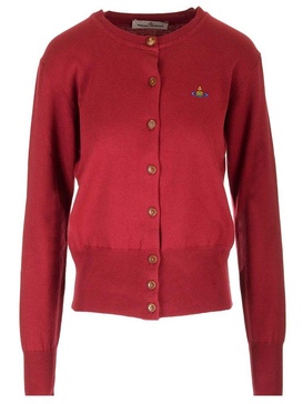 Vivienne Westwood Orb Embroidered Knitted Cardigan