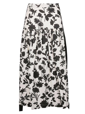 Max Mara Floral Printed High Waist Skirt