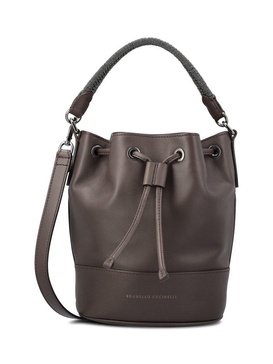 Brunello Cucinelli Monili Braided Bucket Bag