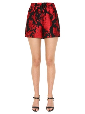 Dries Van Noten Floral Embroidered Mail Shorts