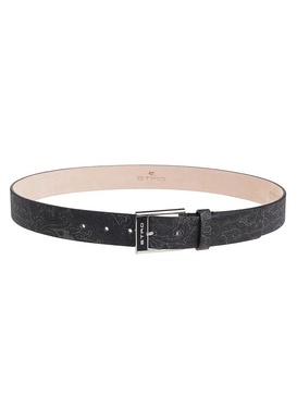 Etro Logo Engraved Buckle Belt