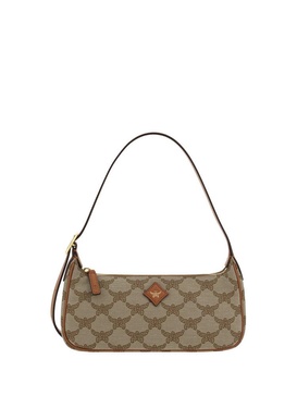 MCM Small Himmel Lauretos Monogram Jacquard Shoulder Bag