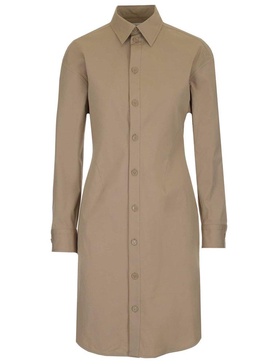 Bottega Veneta Button-Up Mini Shirt Dress