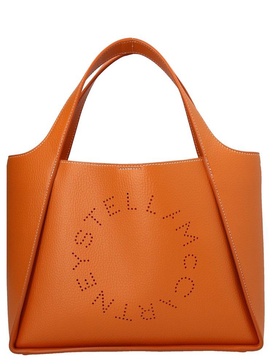 Stella McCartney Logo Perforated Shoulder Bag