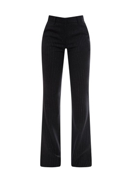 Alessandra Rich Pinstripe Flared Trousers