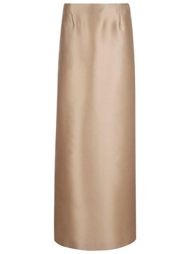 Alberta Ferretti Long Mikado Skirt