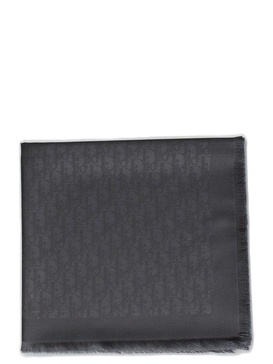 Dior Homme Monogram Frayed-Edge Scarf