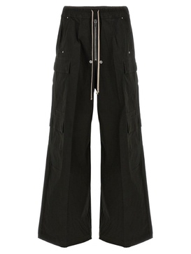 Rick Owens Cargobelas Drawstring Wide-Leg Trousers