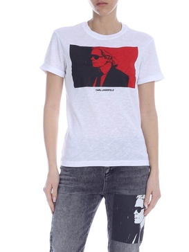 Karl Lagerfeld Karl Legend Printed Crewneck T-Shirt