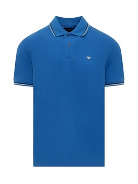 Emporio Armani Logo Printed Short Sleeved Polo Shirt