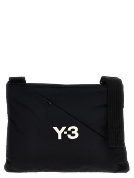 Y-3 Logo Printed Padded Sacoche