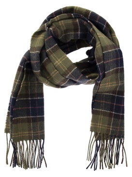 Barbour Tartan Checked Fringe Scarf