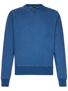 Tom Ford Jersey Ribbed Crewneck Sweatshirt