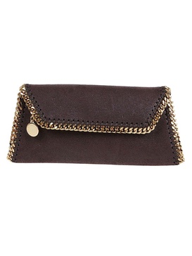 Stella McCartney Falabella Logo Charm Clutch Bag