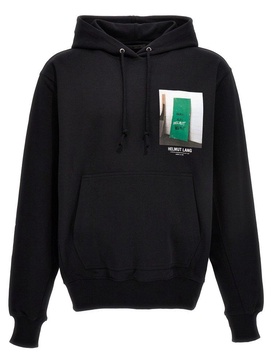 Helmut Lang Photo Printed Drawstring Hoodie