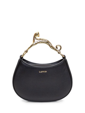 Lanvin Logo Detailed Zip-Up Shoulder Bag