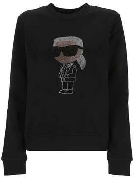 Karl Lagerfeld	 Embellished Crewneck Sweatshirt