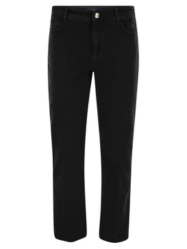 Sportmax Logo Patch Straight Leg Jeans