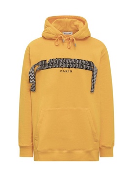 Lanvin Logo Patch Drawstring Hoodie