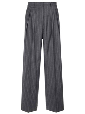 Theory Striped Pleated Trousers