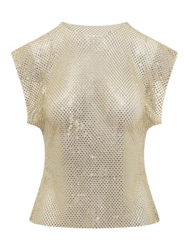 Philosophy Di Lorenzo Serafini Embellished Sheer Sleeveless Blouse