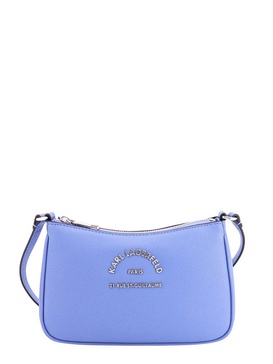 Karl Lagerfeld Logo Plaque Zip-Up Crossbody Bag