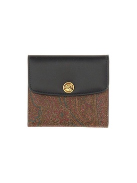 Etro Paisley-Jacquard Folded Wallet