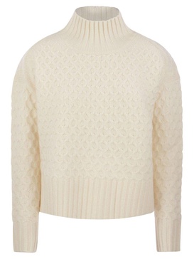 Max Mara Studio Valdese Wool And Cashmere Turtleneck Sweater