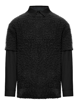 Sacai Rip Stop Knitted Pullover