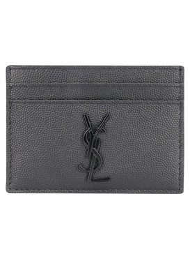 Saint Laurent Cassandre Logo Plaque Card Holder