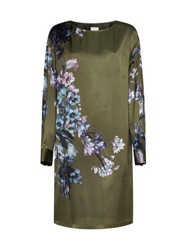 Dries Van Noten Floral Detailed Long-Sleeved Dress