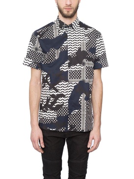 Neil Barrett Patterned Short Sleeved Shirt