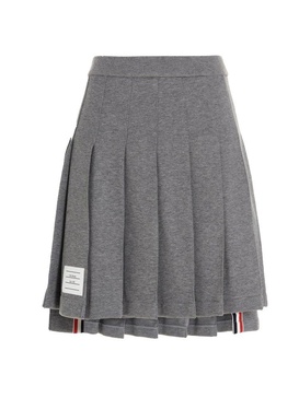 Thom Browne High-Low Hem Pleated Skirt