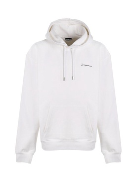 Jacquemus Logo Embroidered Drawstring Hoodie