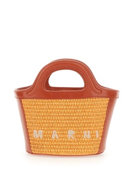 Marni Tropicalia Logo Embroidered Micro Tote Bag