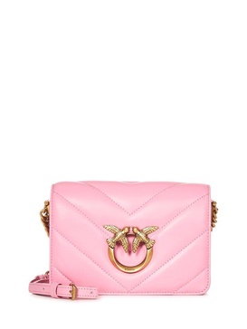 Pinko Love Click Logo-Engraved Mini Crossbody Bag