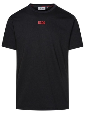 GCDS Logo Detailed Crewneck T-Shirt