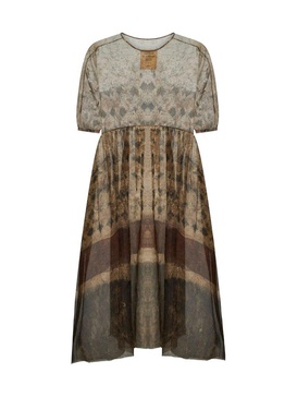 Uma Wang Semi-Sheer Allover Printed Dress