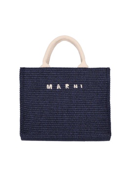 Marni Tropicalia Logo Embroidered Small Tote Bag