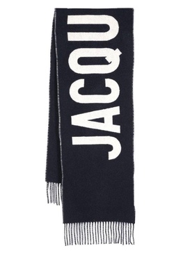 Jacquemus Logo Jacquard Fringed Edge Scarf