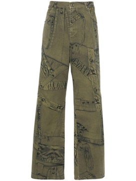 Blumarine All-Over Graphic Printed Puddle Trousers