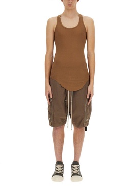 Rick Owens DRKSHDW Sleeveless Curved Hem Tank Top