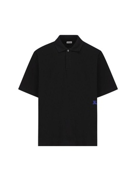 Burberry Logo Embroidered Short Sleeved Polo Shirt