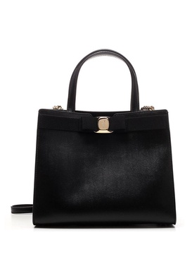 Ferragamo Vara Bow Medium Top Handle Bag