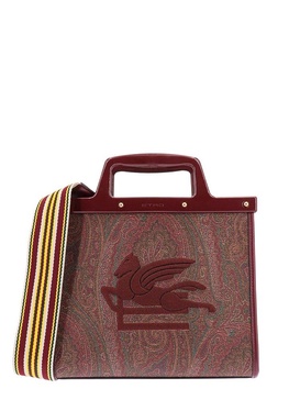 Etro Logo Embroidered Paisley Tote Bag