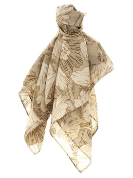 Brunello Cucinelli Floral-Printed Square Scarf