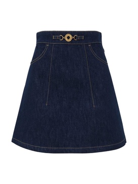 Patou High-Rise Denim Skirt