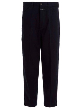 Closed Logo Patch Tapered-Leg Trousers