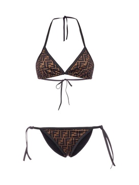 Fendi Monogram Printed Two-Piece Bikini Set