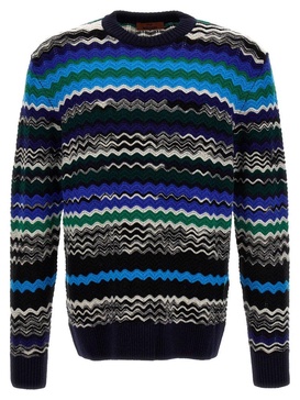 Missoni Zig-Zag Woven Crewneck Knitted Jumper